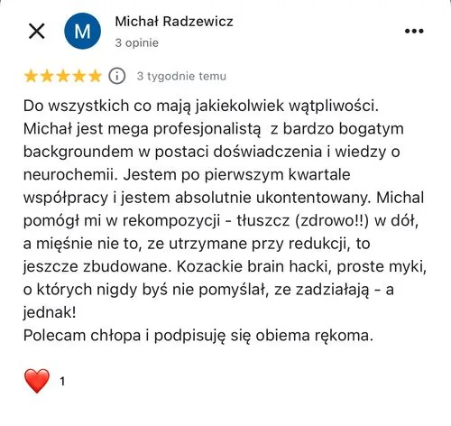 Opinia podopiecznego