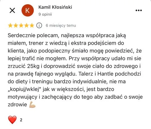 Opinia podopiecznego