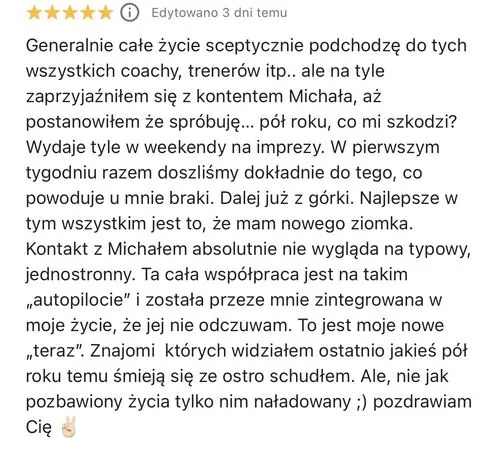 Opinia podopiecznego